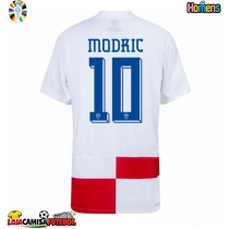 Camisa de Futebol Croácia Luka Modric #10 Equipamento Principal Europeu 2024 Manga Curta